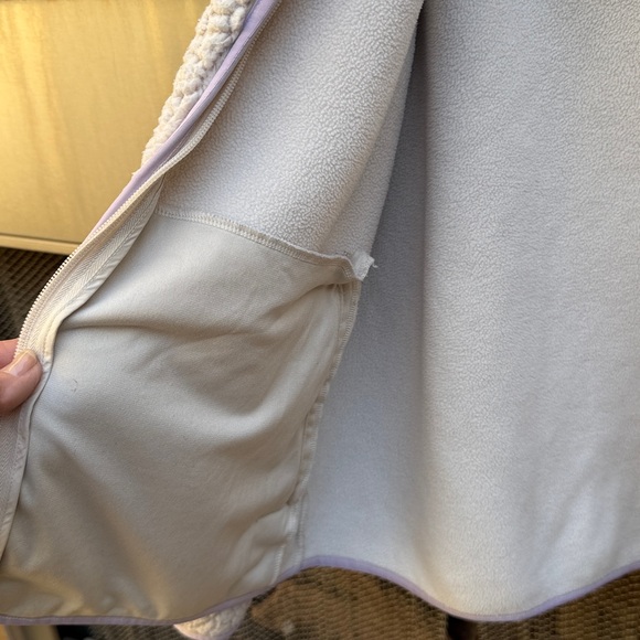 Athleta Cream Sherpa cloud fleece Jacket - Picture 6 of 6